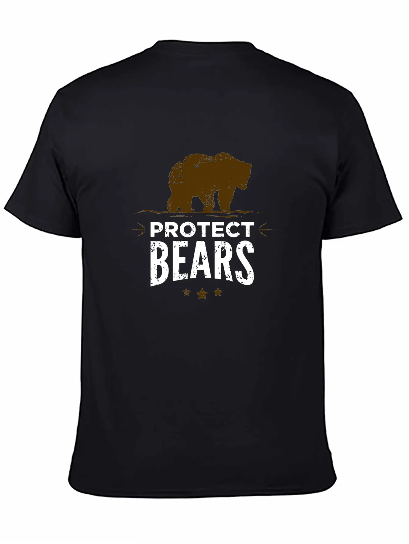Protect Fat Bears Unisex Casual T-Shirt – Clean Design For Daily Comfort