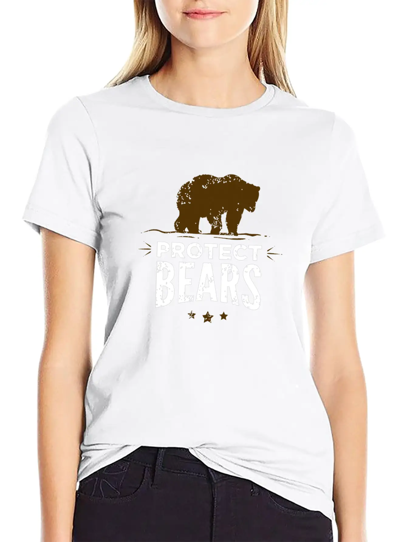 Protect Fat Bears Unisex Casual T-Shirt – Clean Design For Daily Comfort