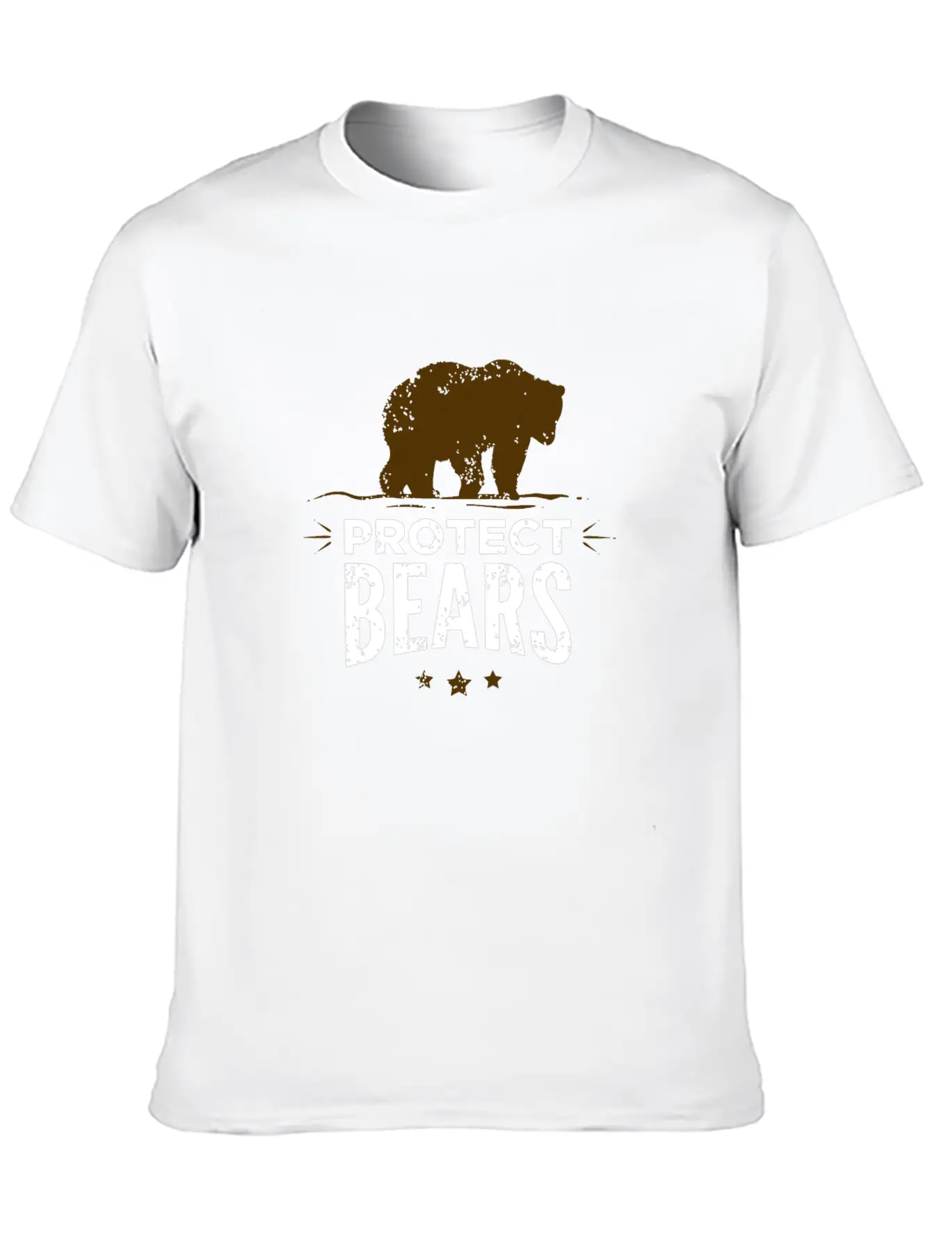 Protect Fat Bears Unisex Casual T-Shirt – Clean Design For Daily Comfort