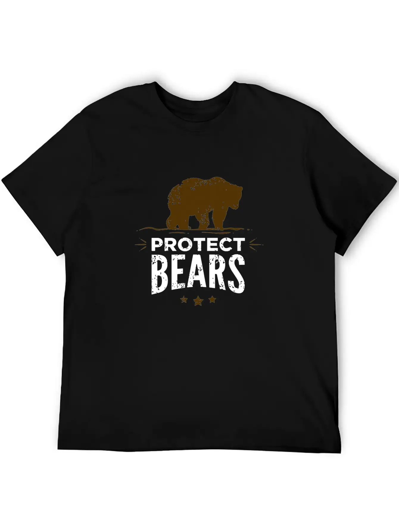 Protect Fat Bears Unisex Casual T-Shirt – Clean Design For Daily Comfort