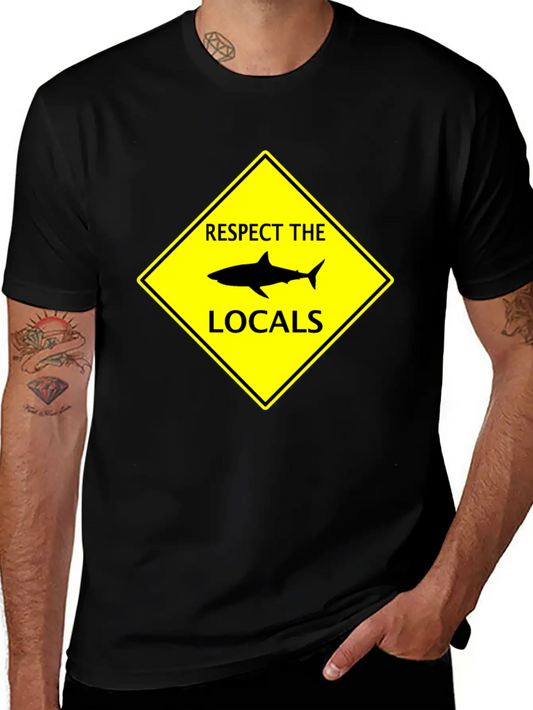 Protect The Locals Shark Unisex Casual T-Shirt – Clean Design For Daily Comfort