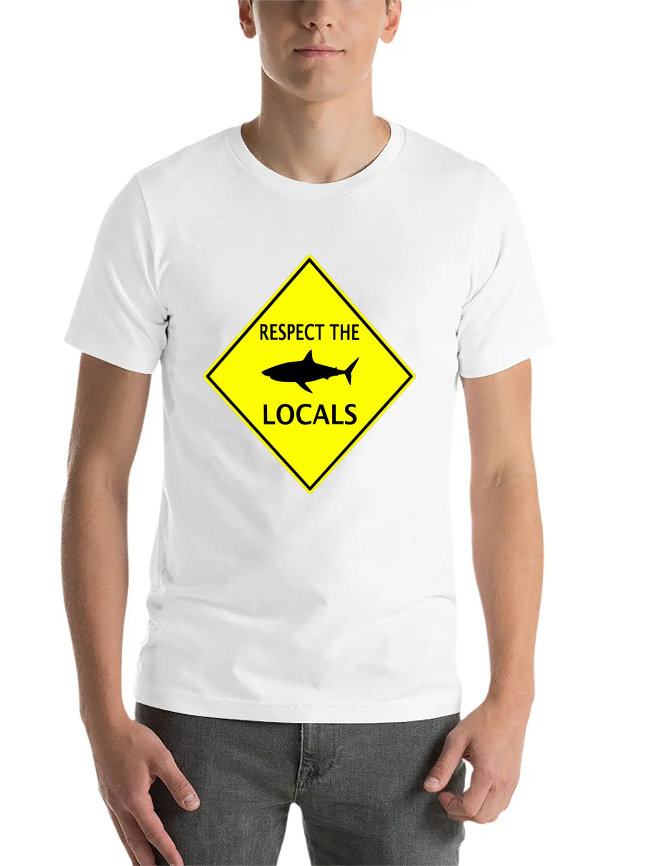 Protect The Locals Shark Unisex Casual T-Shirt – Clean Design For Daily Comfort