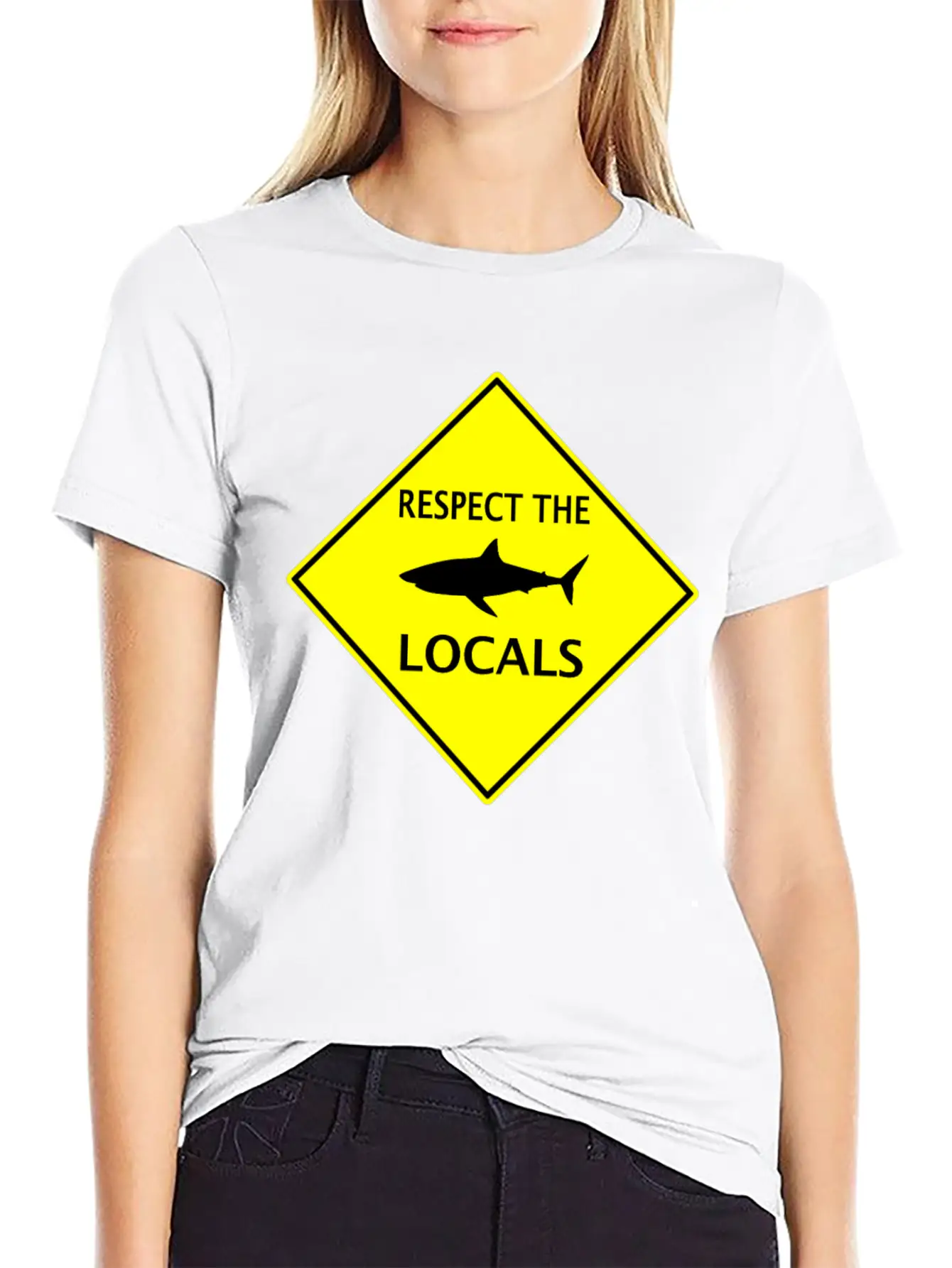 Protect The Locals Shark Unisex Casual T-Shirt – Clean Design For Daily Comfort