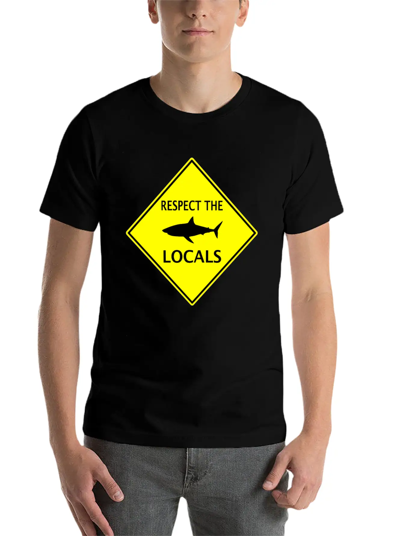 Protect The Locals Shark Unisex Casual T-Shirt – Clean Design For Daily Comfort