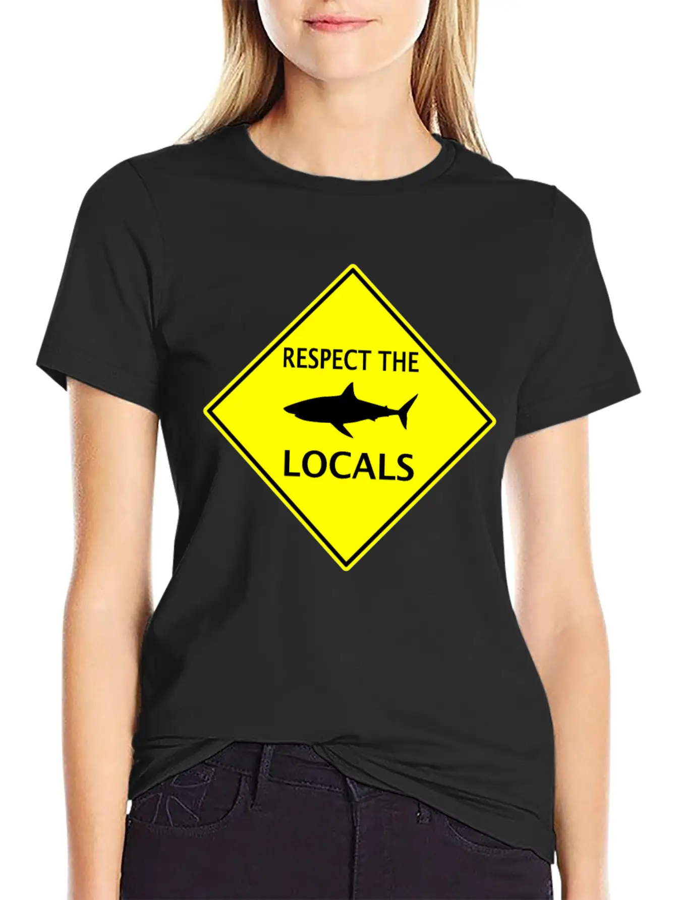 Protect The Locals Shark Unisex Casual T-Shirt – Clean Design For Daily Comfort