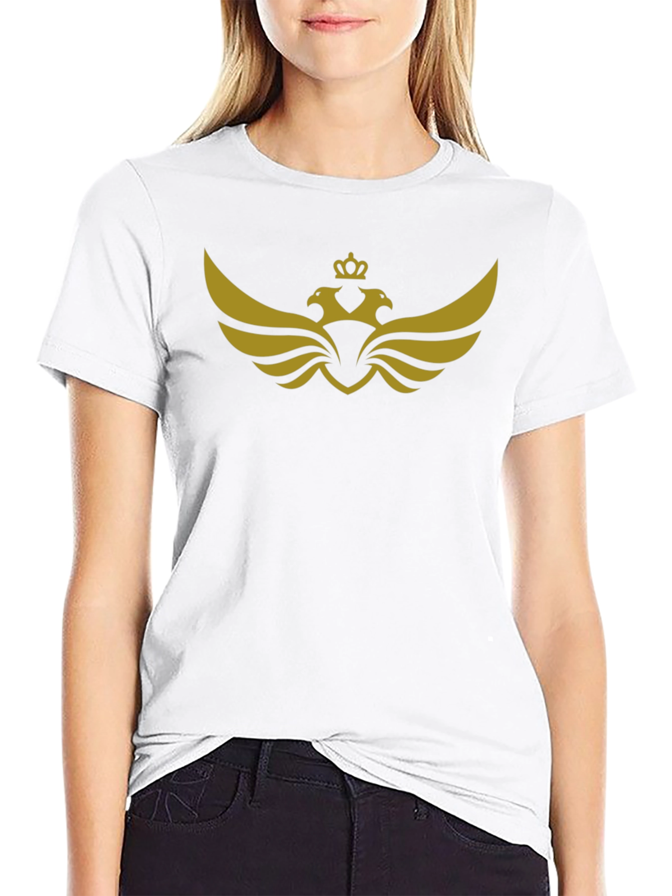 Embroidered Double-Headed Eagle T-Shirt