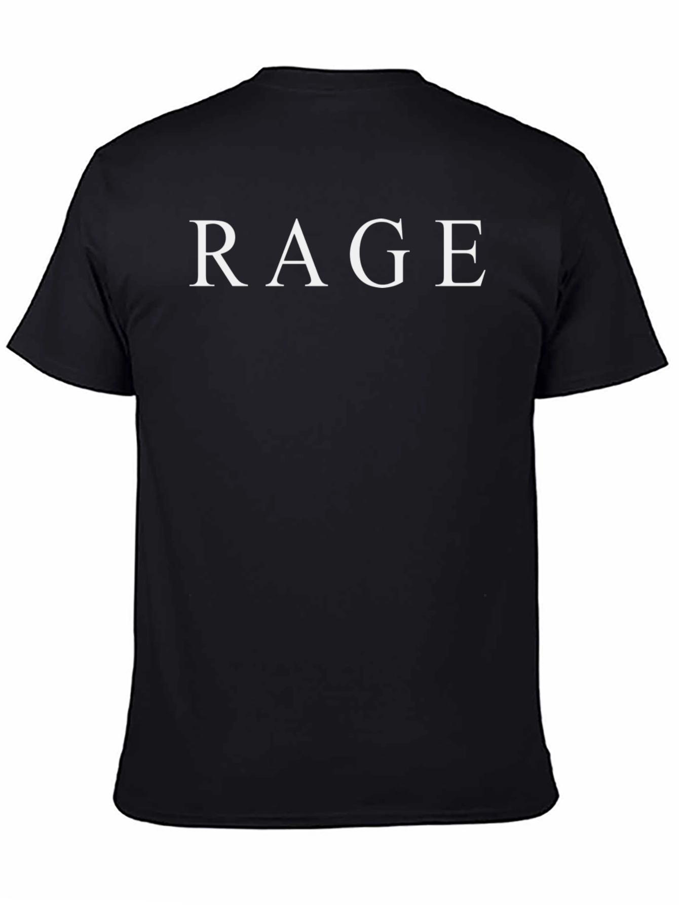 Rage Graphic Tee - Classic Black Cotton T-Shirt