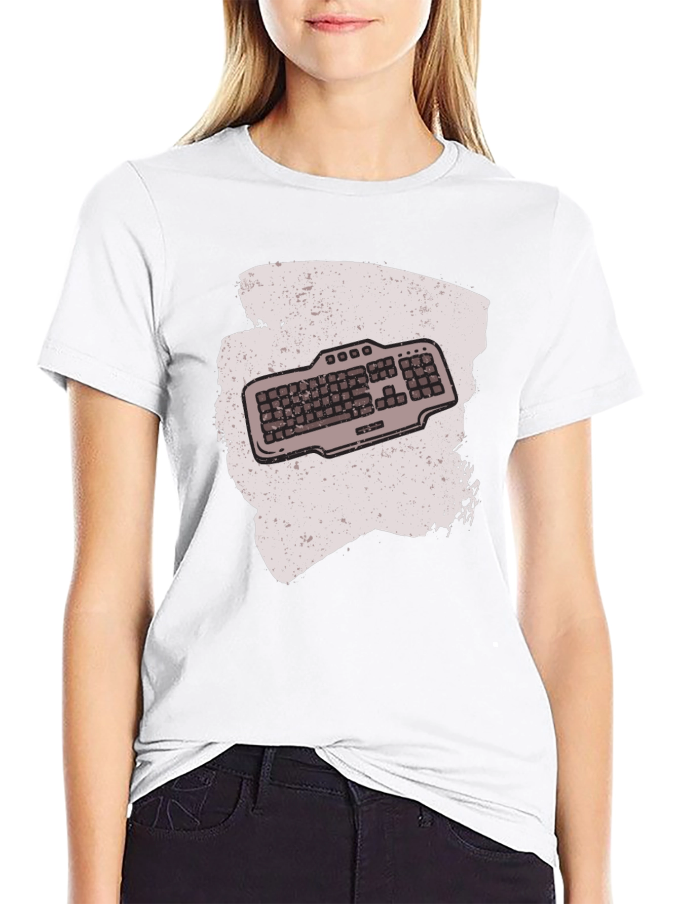 Keyboard Graphic T-Shirt - Gamer Style