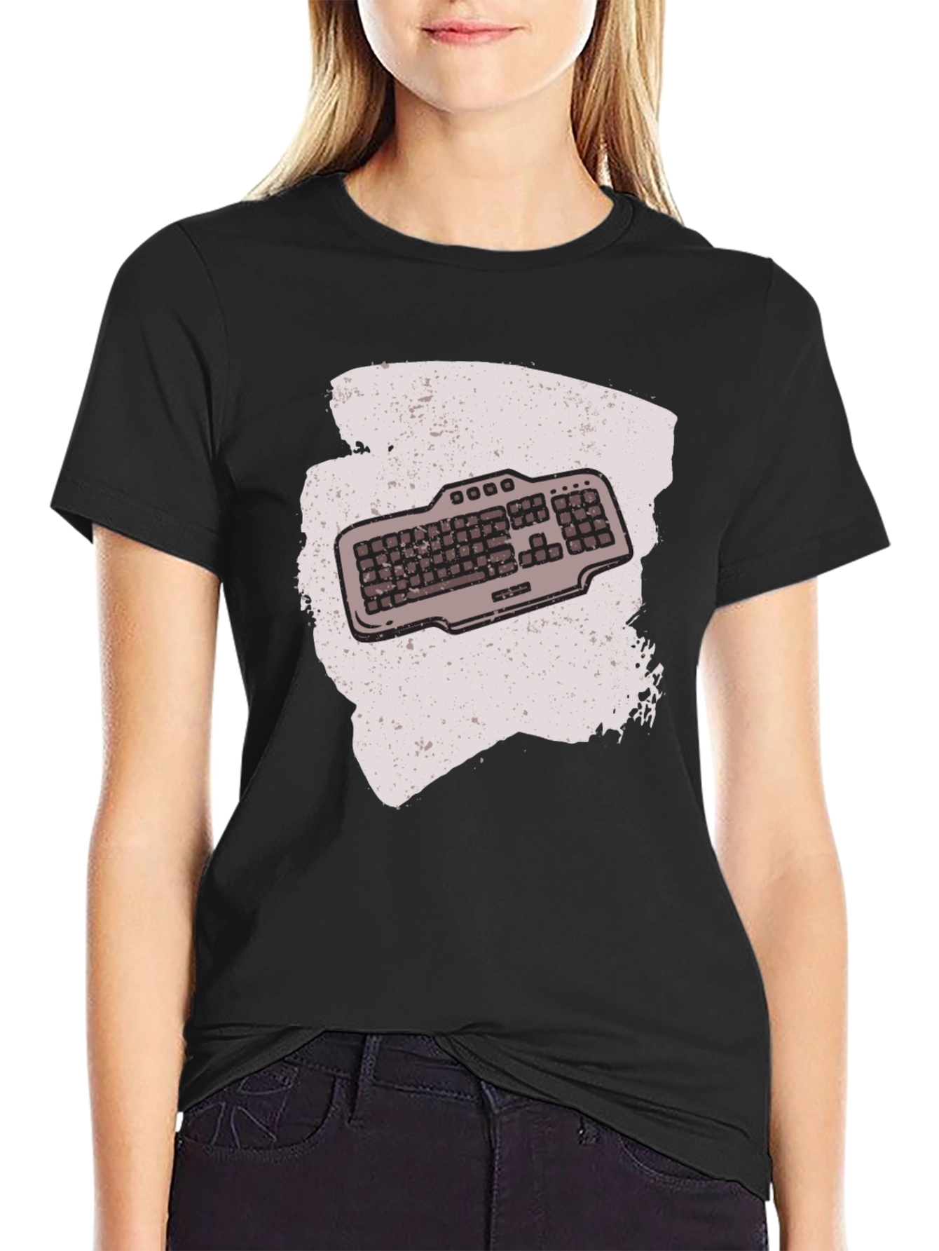 Keyboard Graphic T-Shirt - Gamer Style