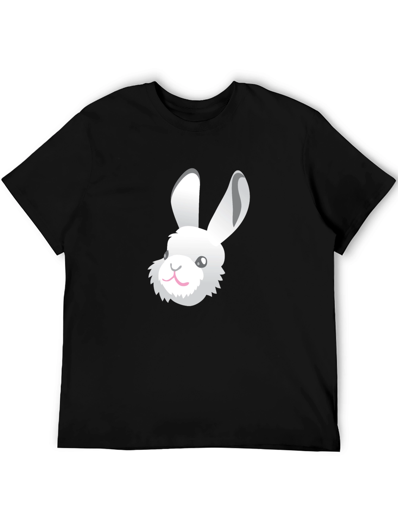 Rabbit Graphic Tee - Black Unisex T-Shirt