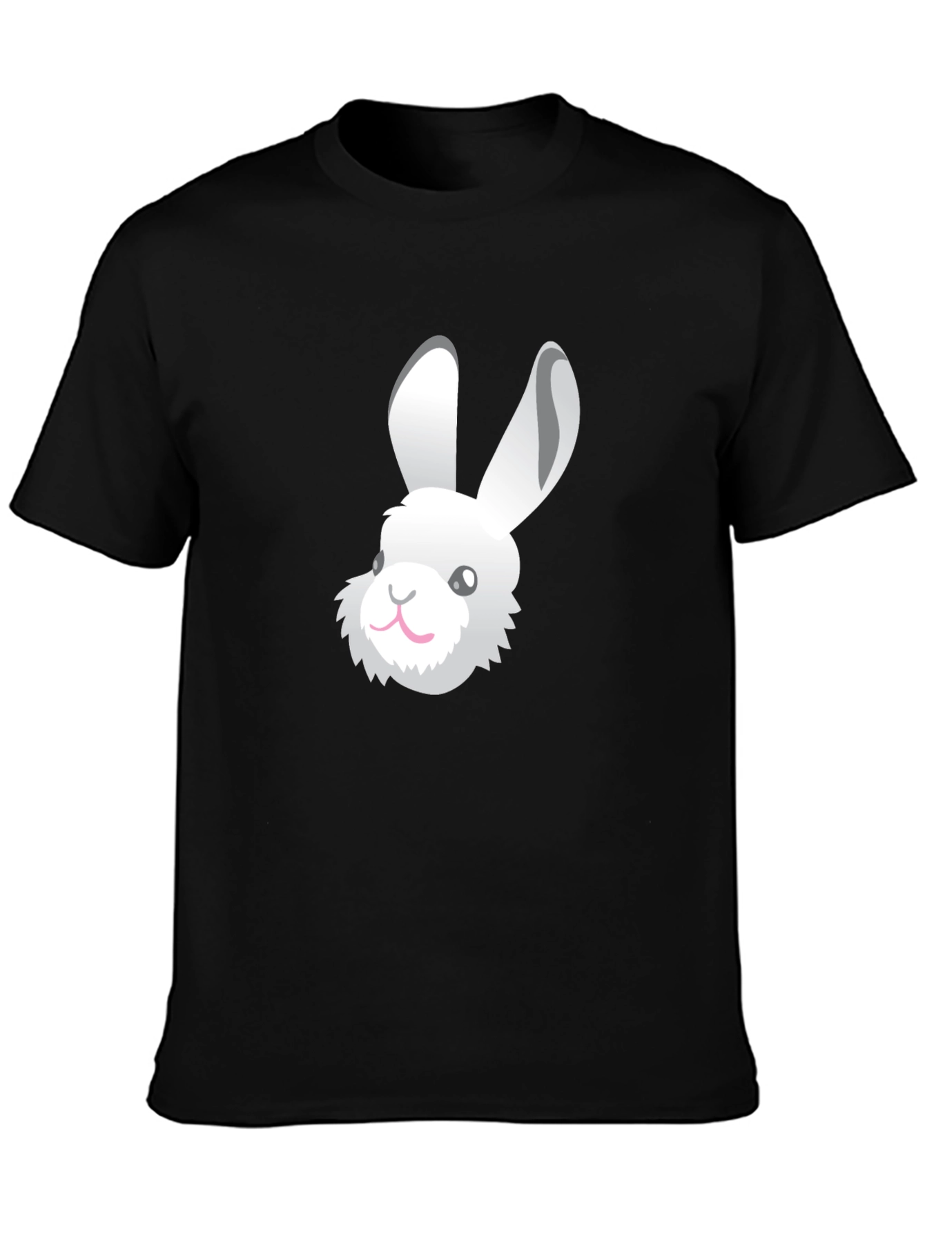 Rabbit Graphic Tee - Black Unisex T-Shirt