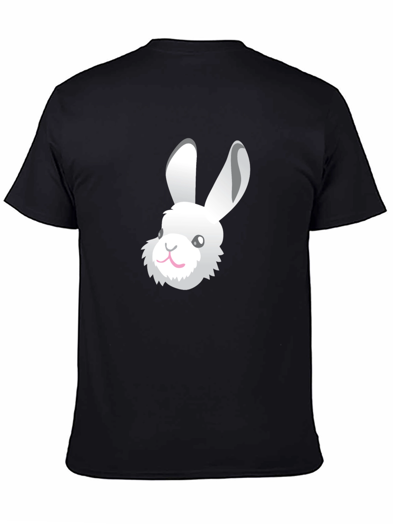 Rabbit Graphic Tee - Black Unisex T-Shirt