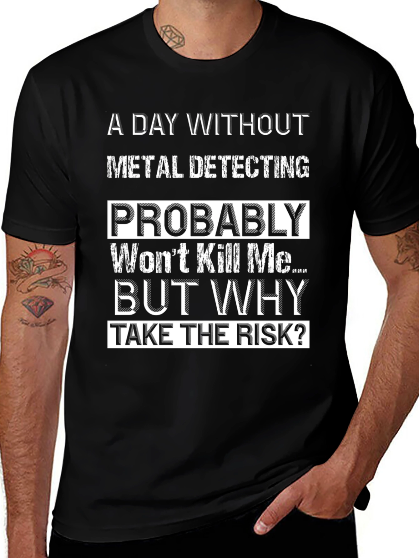 Metal Detecting T-Shirt: A Day Without the Risk