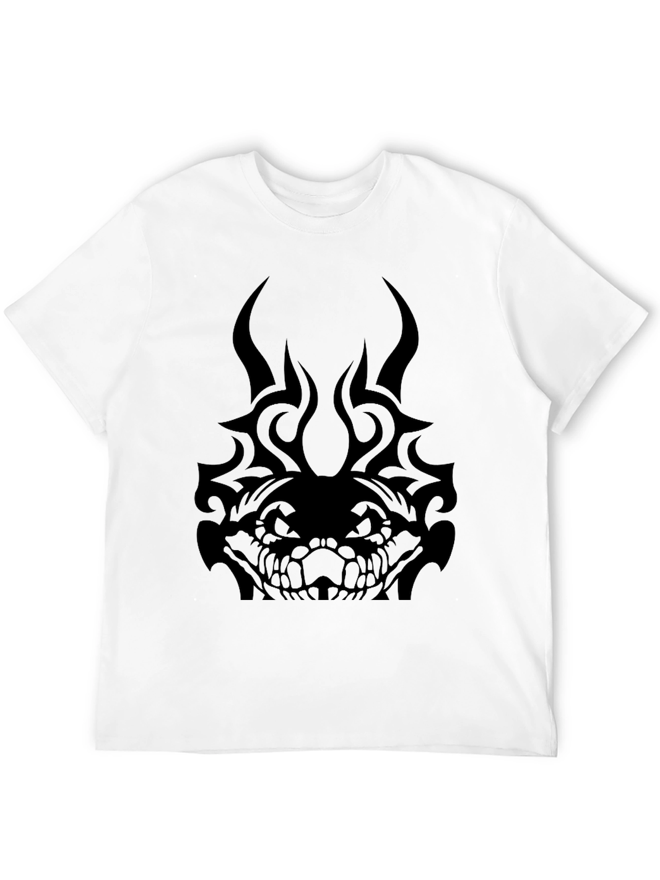 Tribal Snake Graphic T-Shirt - Mens Black Tee