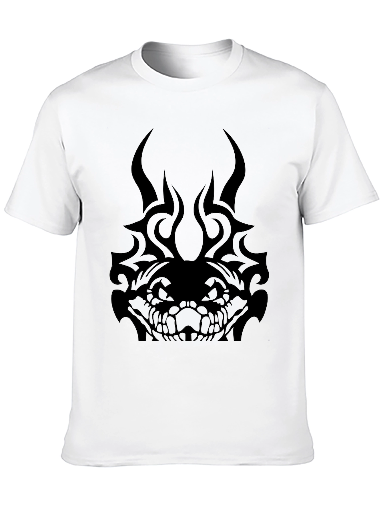 Tribal Snake Graphic T-Shirt - Mens Black Tee