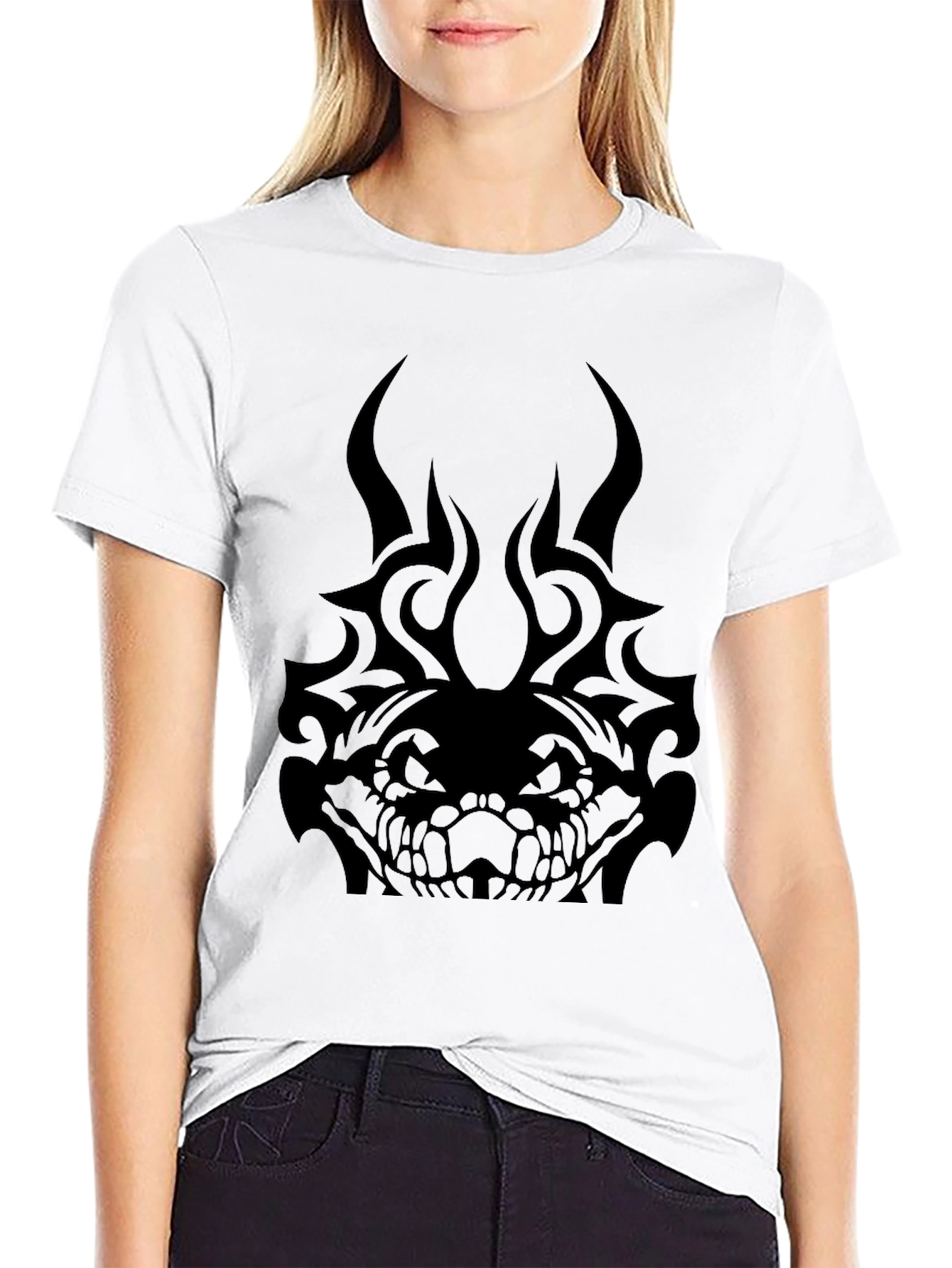Tribal Snake Graphic T-Shirt - Mens Black Tee