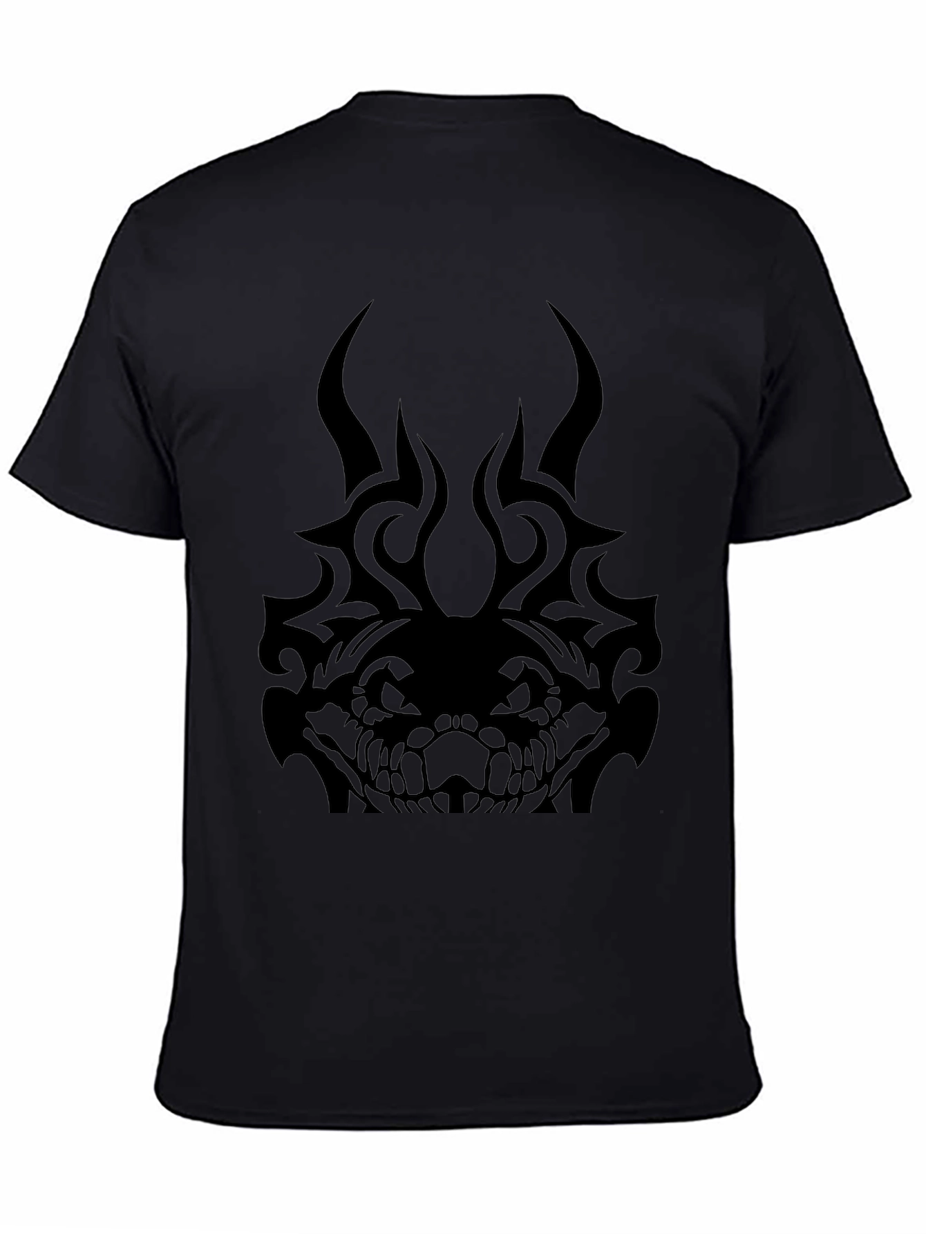 Tribal Snake Graphic T-Shirt - Mens Black Tee