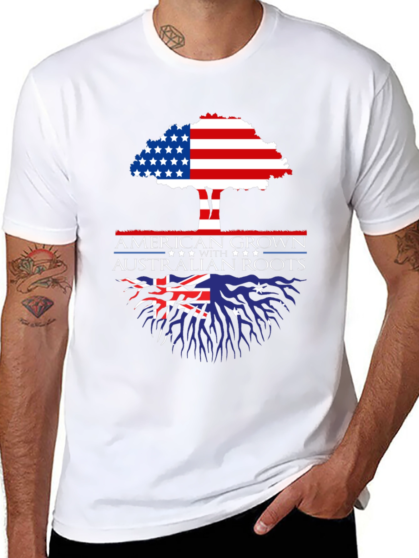 American Grown Australian Roots T-Shirt