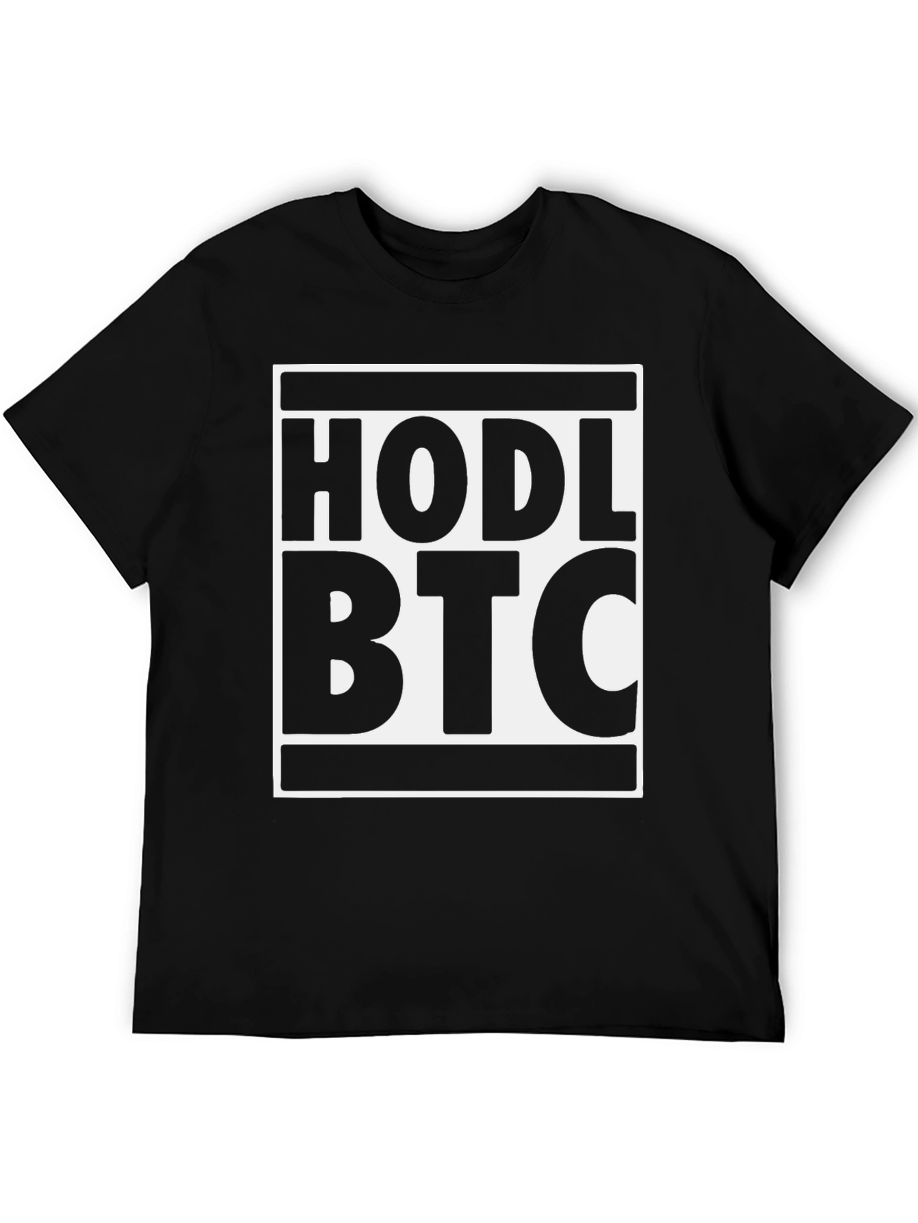 HODL BTC Black T-Shirt - Crypto Investment