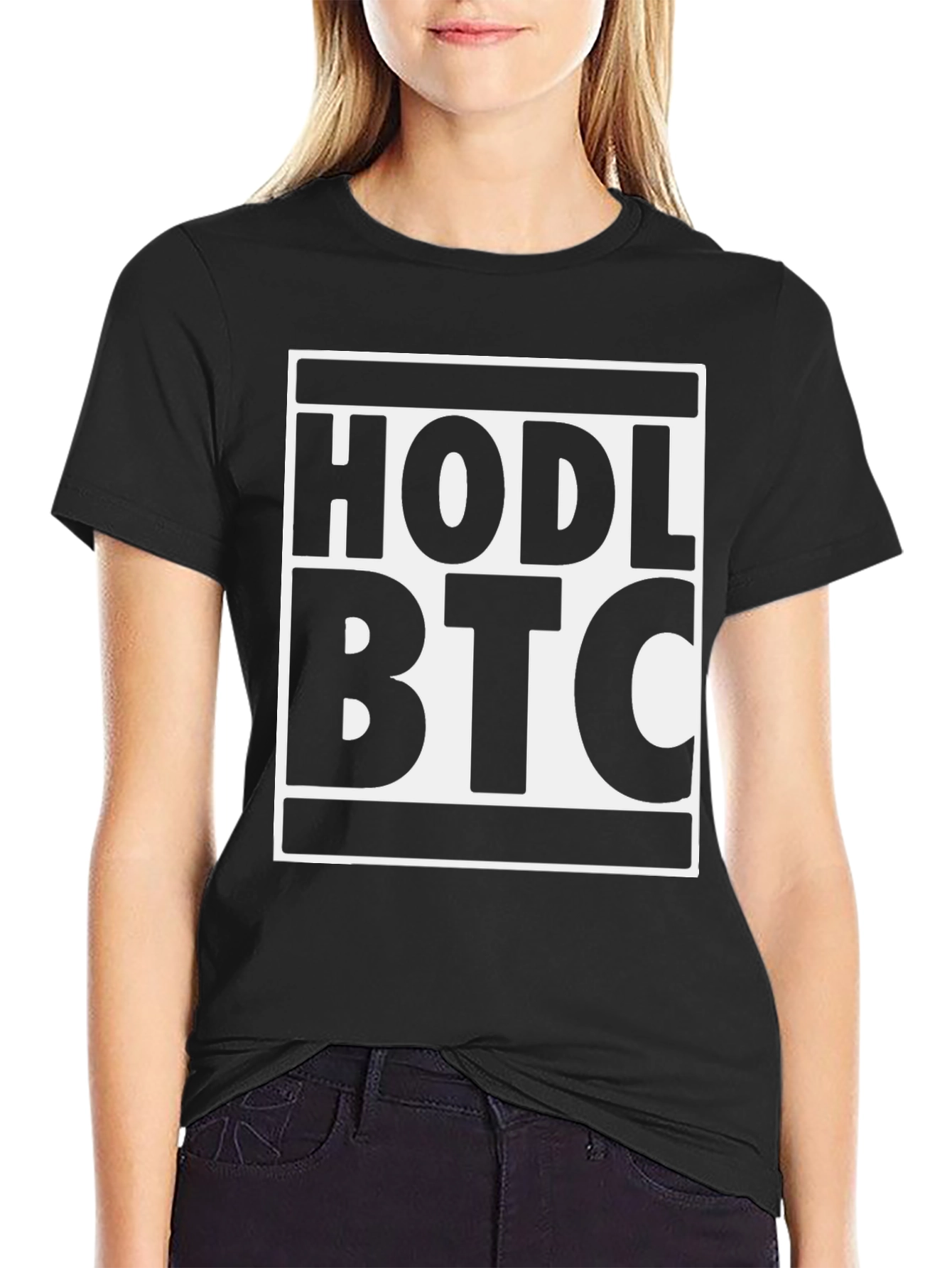 HODL BTC Black T-Shirt - Crypto Investment
