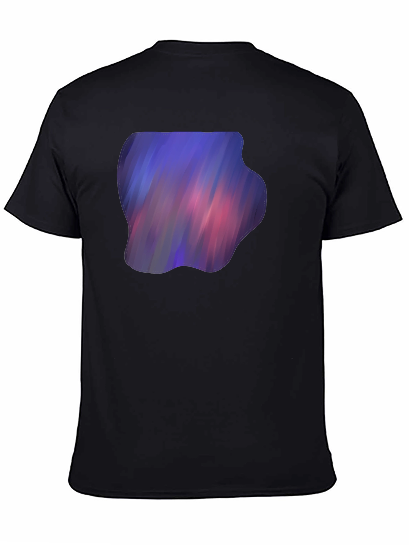 Abstract Galaxy Print Black T-Shirt