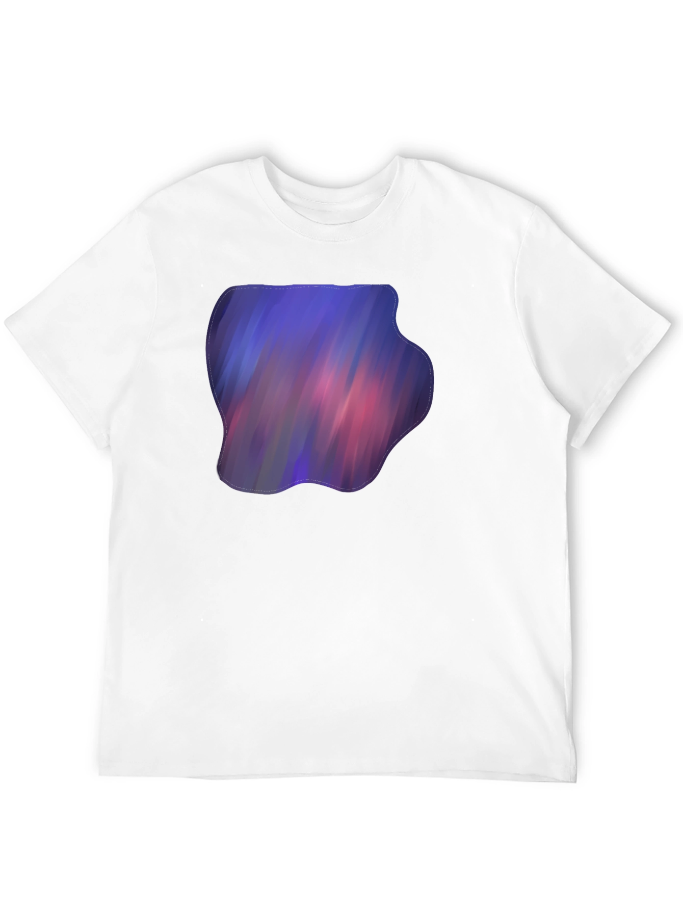 Abstract Galaxy Print Black T-Shirt