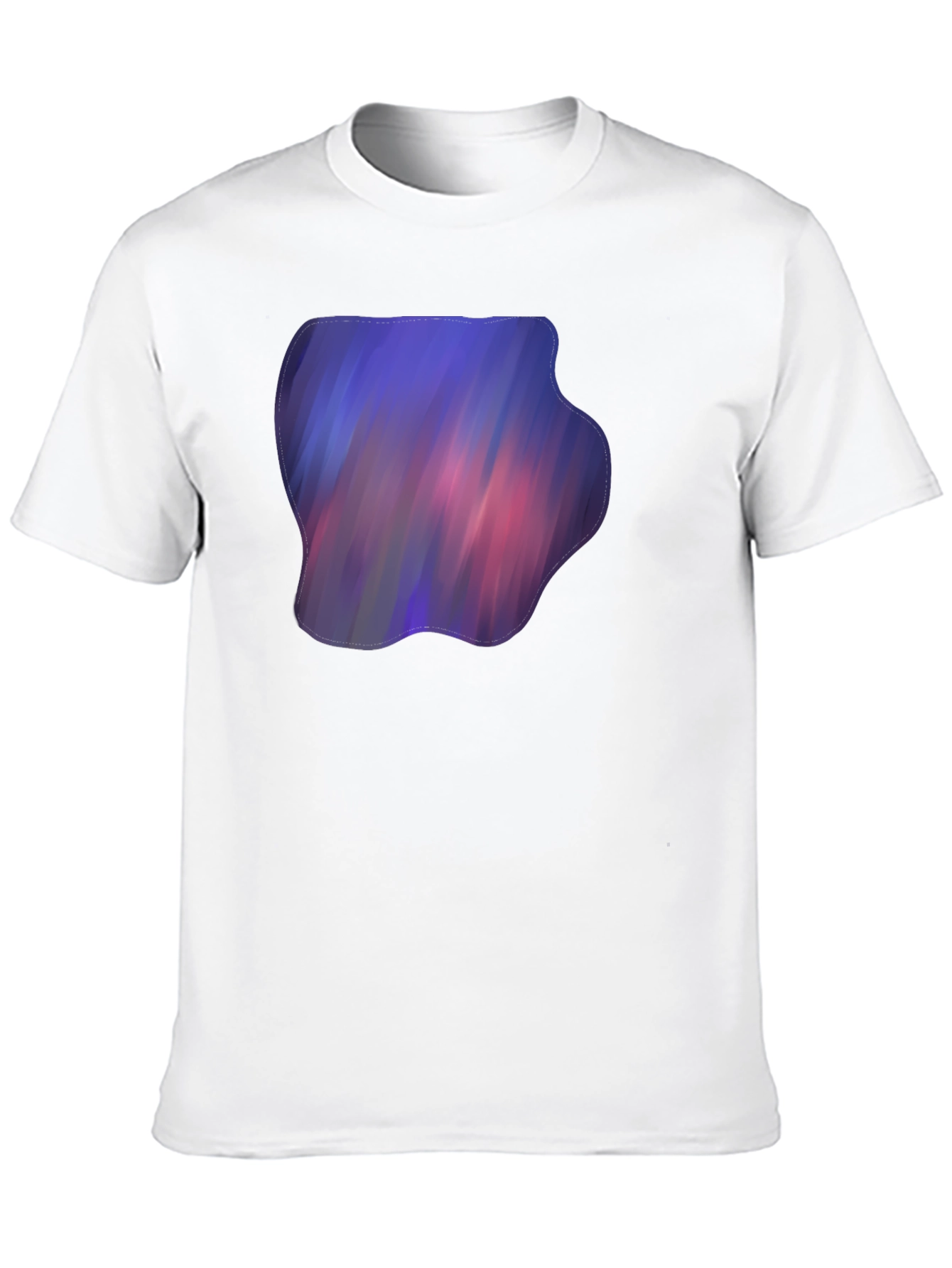 Abstract Galaxy Print Black T-Shirt