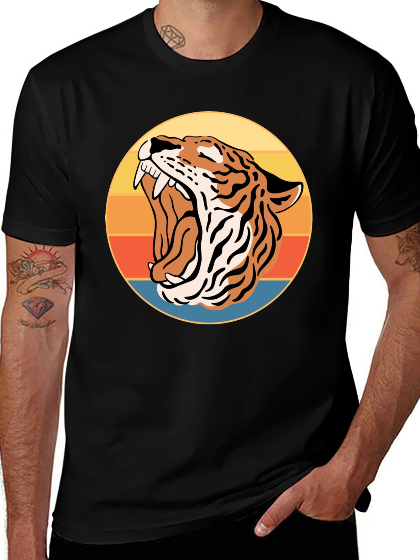 Roaring Tiger Retro Graphic Tee