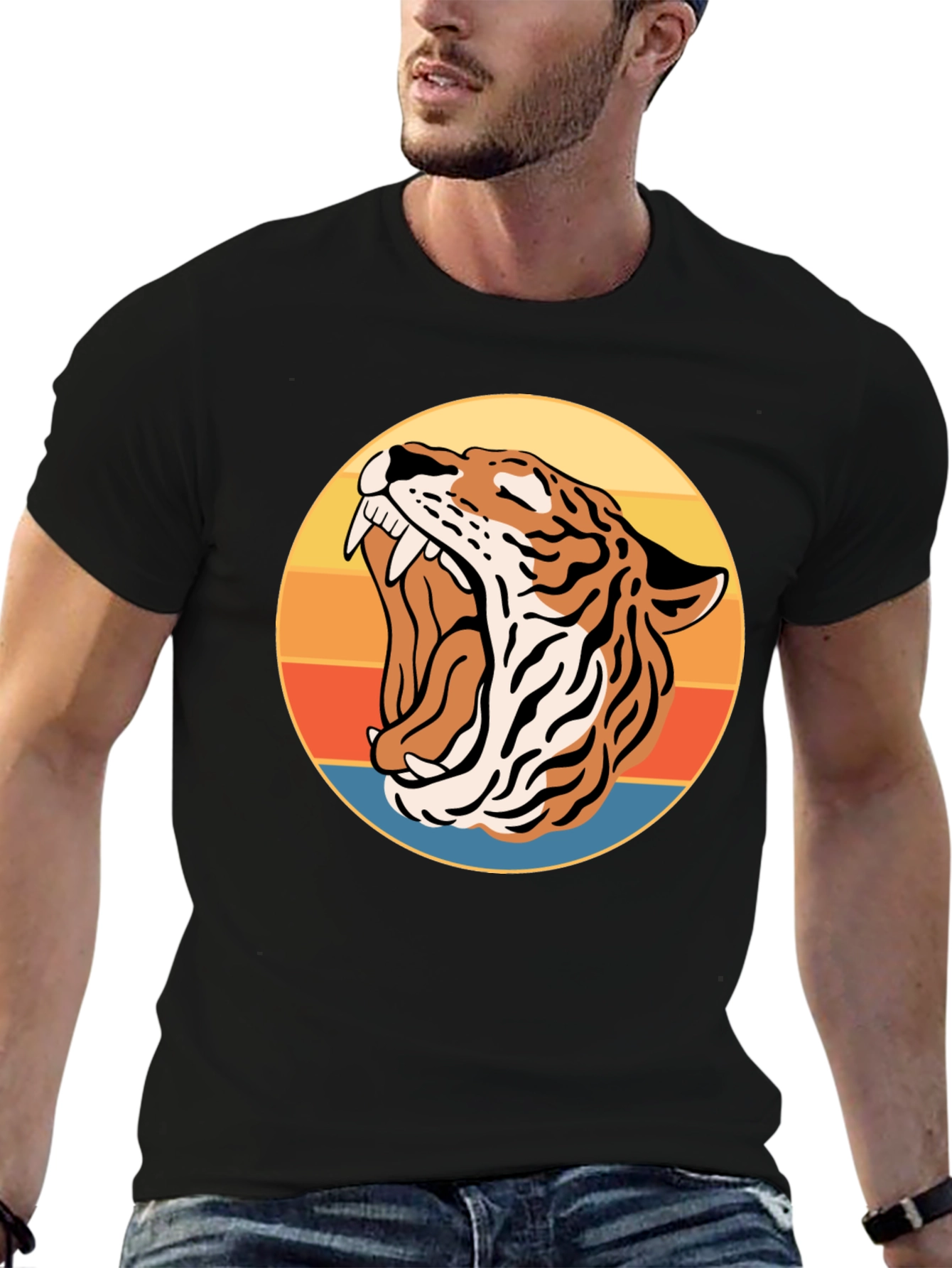 Roaring Tiger Retro Graphic Tee