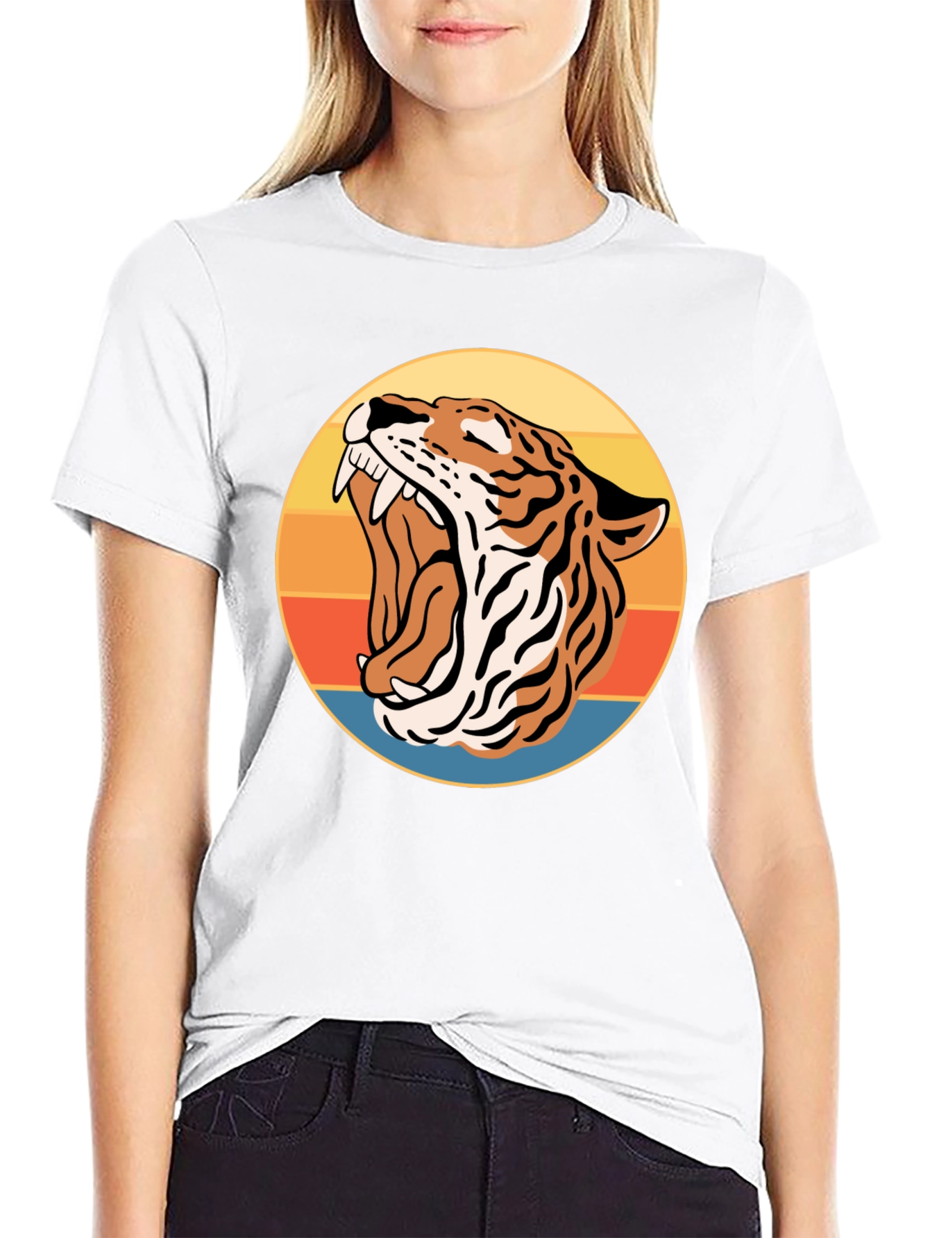 Roaring Tiger Retro Graphic Tee