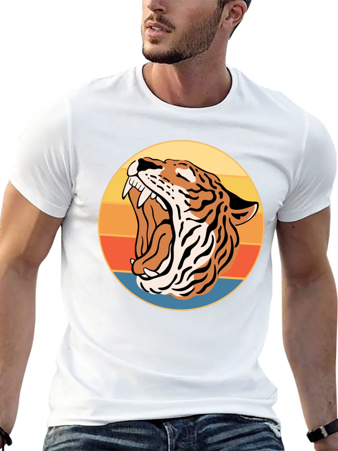 Roaring Tiger Retro Graphic Tee