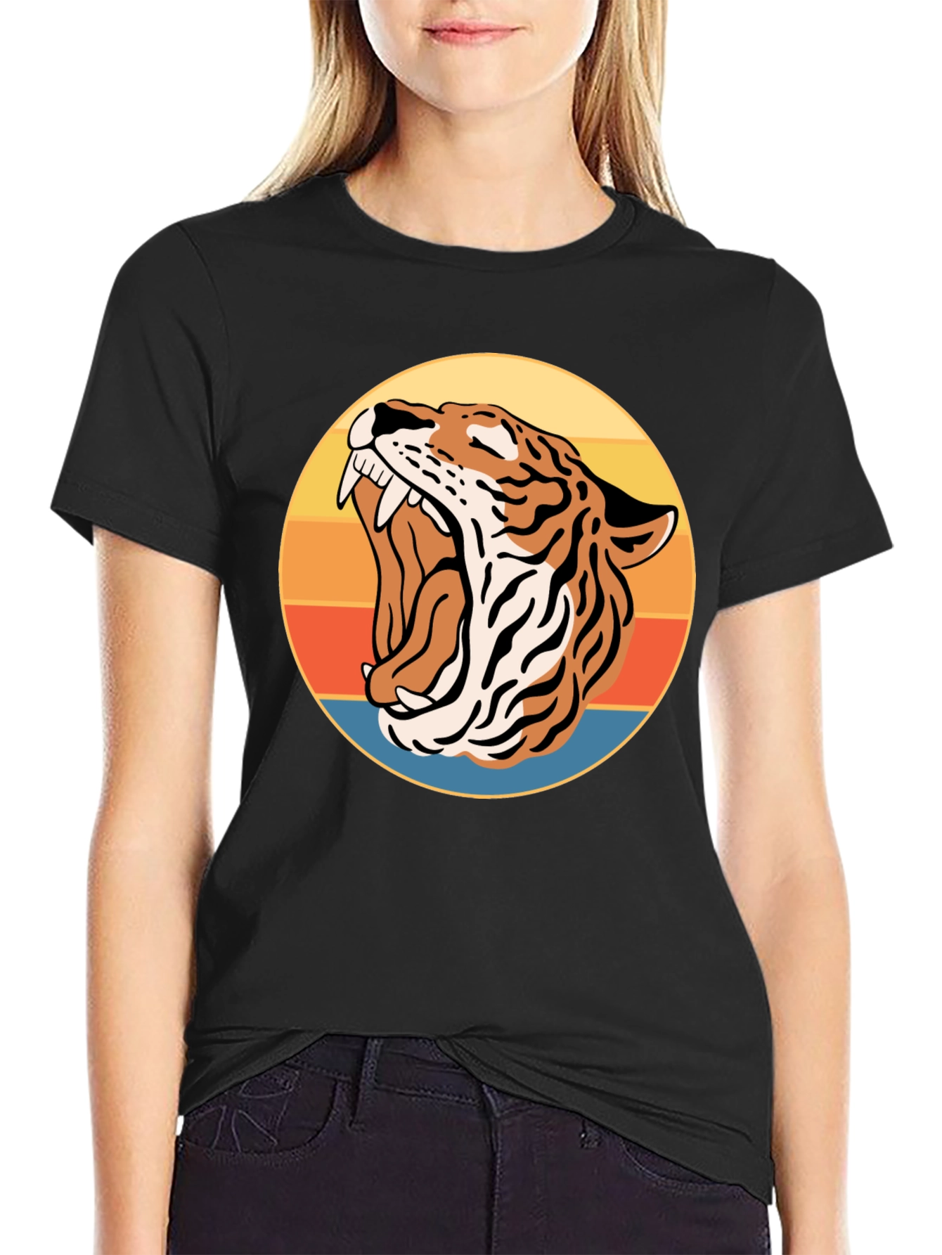 Roaring Tiger Retro Graphic Tee