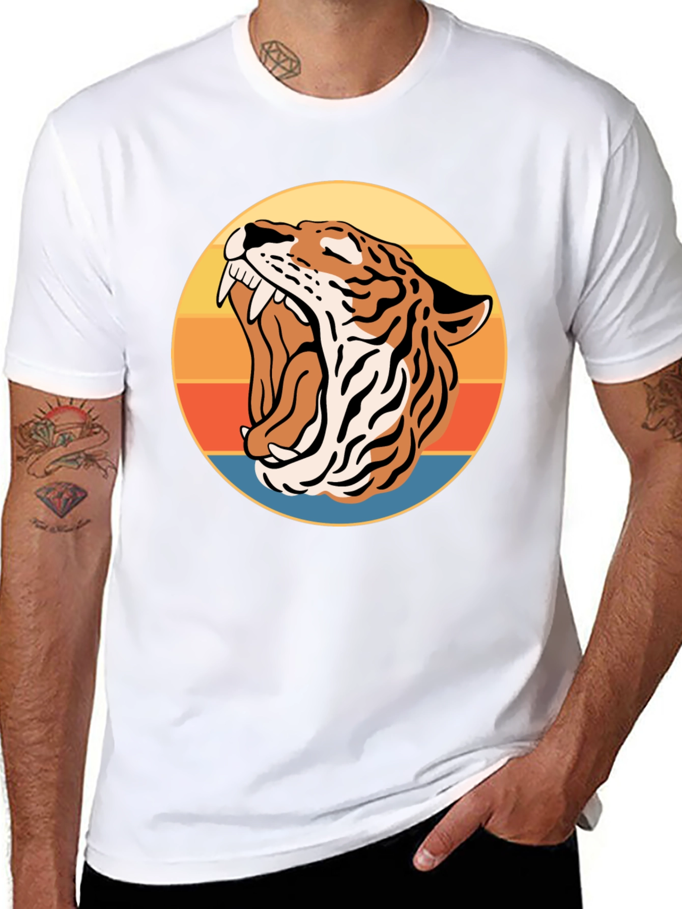 Roaring Tiger Retro Graphic Tee