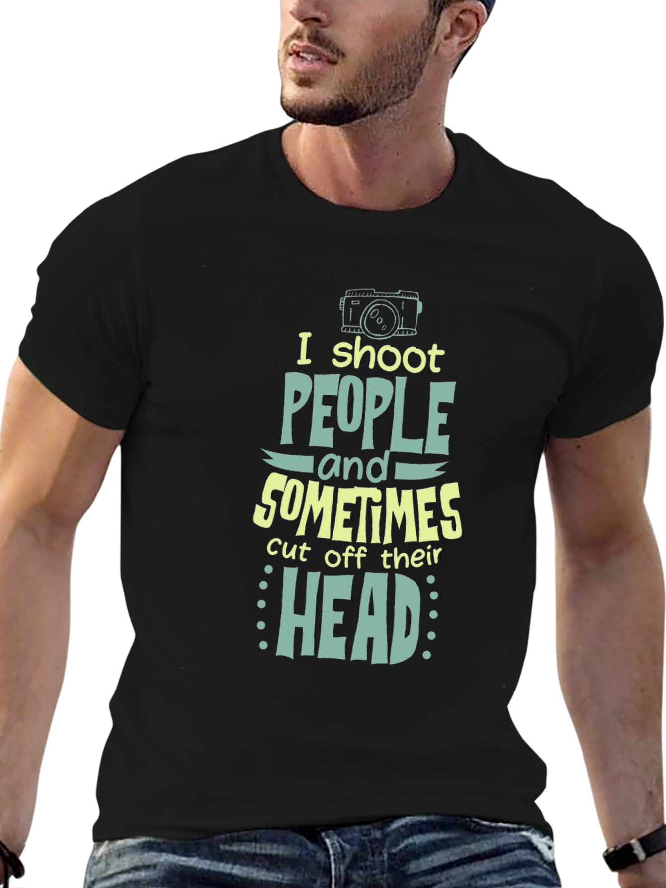 Humorous Photographer T-Shirt - I Shoot People