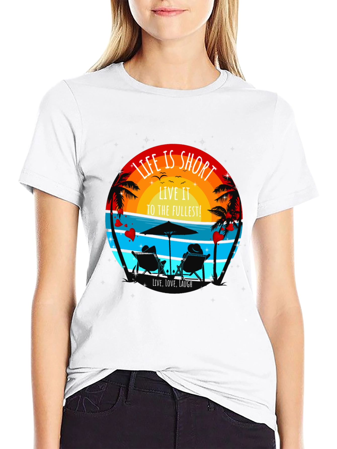 Life is Short Beach T-Shirt