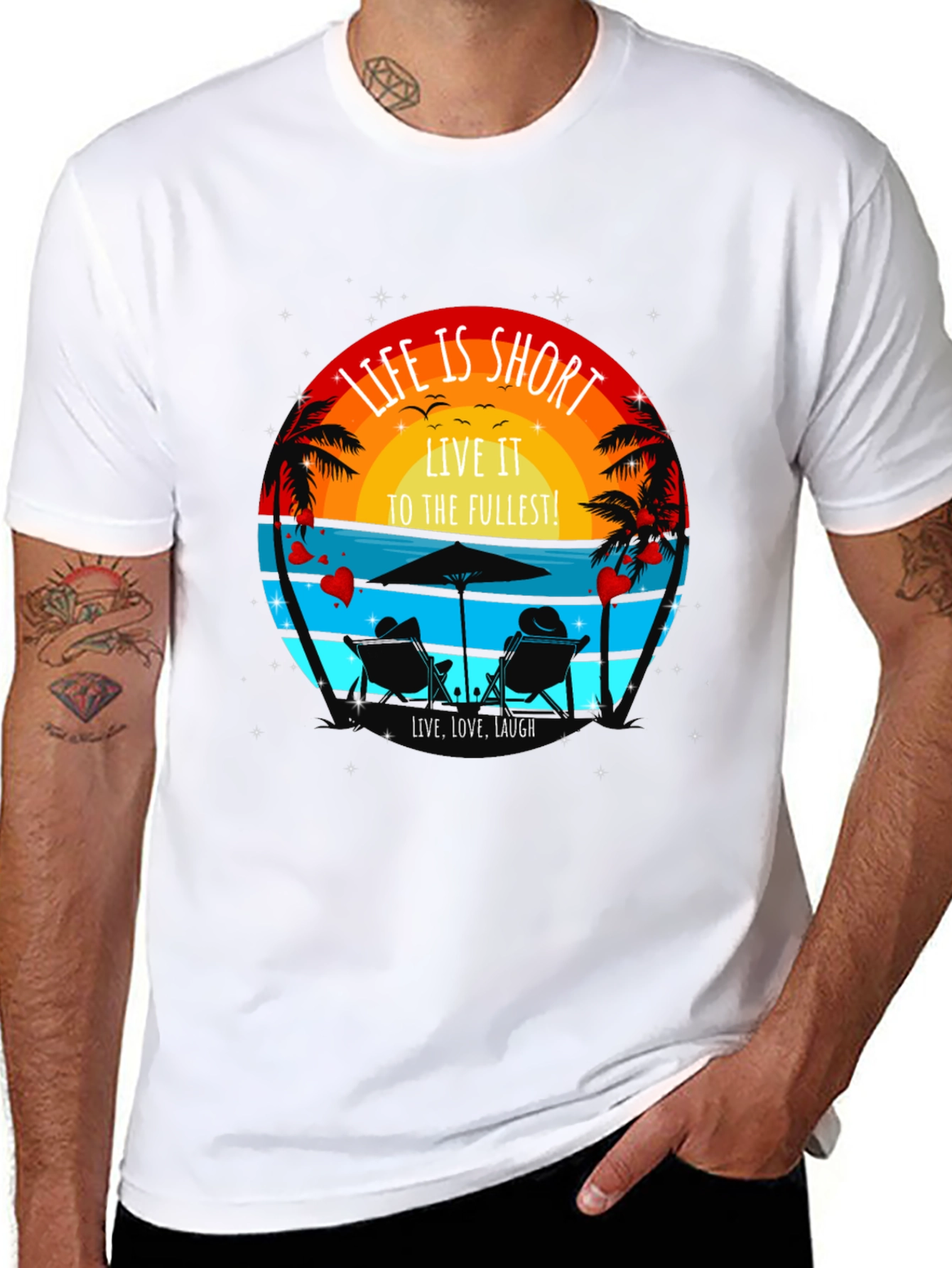 Life is Short Beach T-Shirt