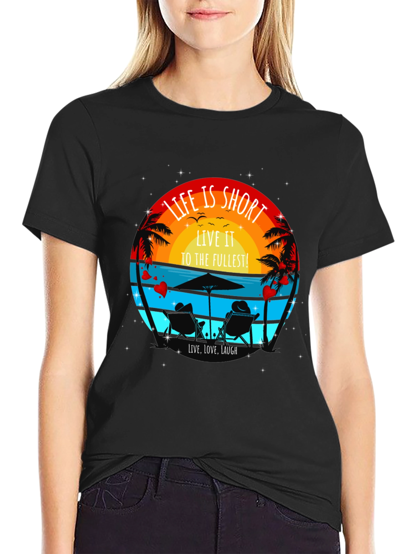 Life is Short Beach T-Shirt