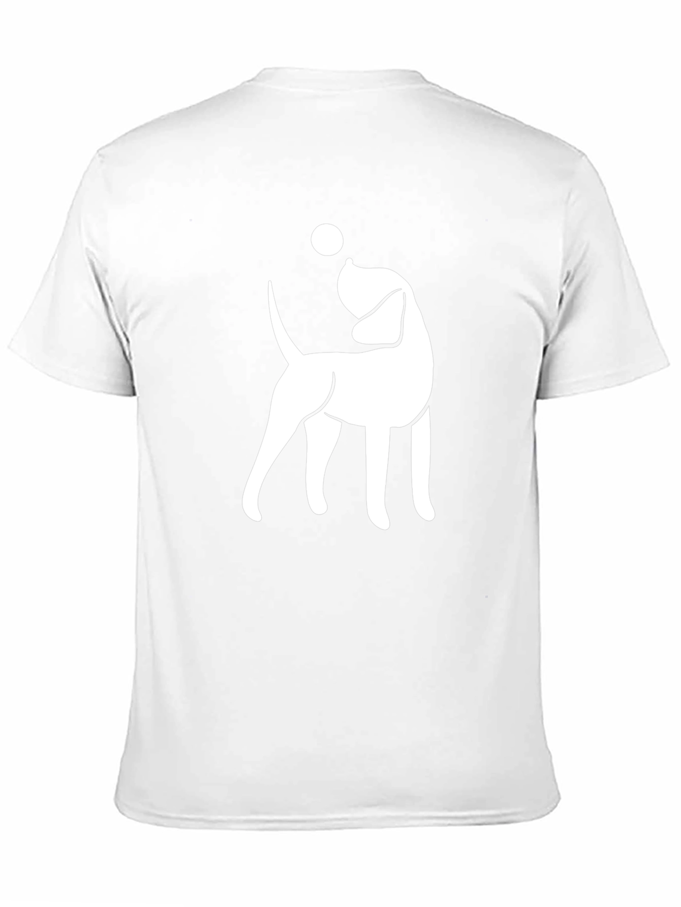Dog with Ball Graphic Tee - Black