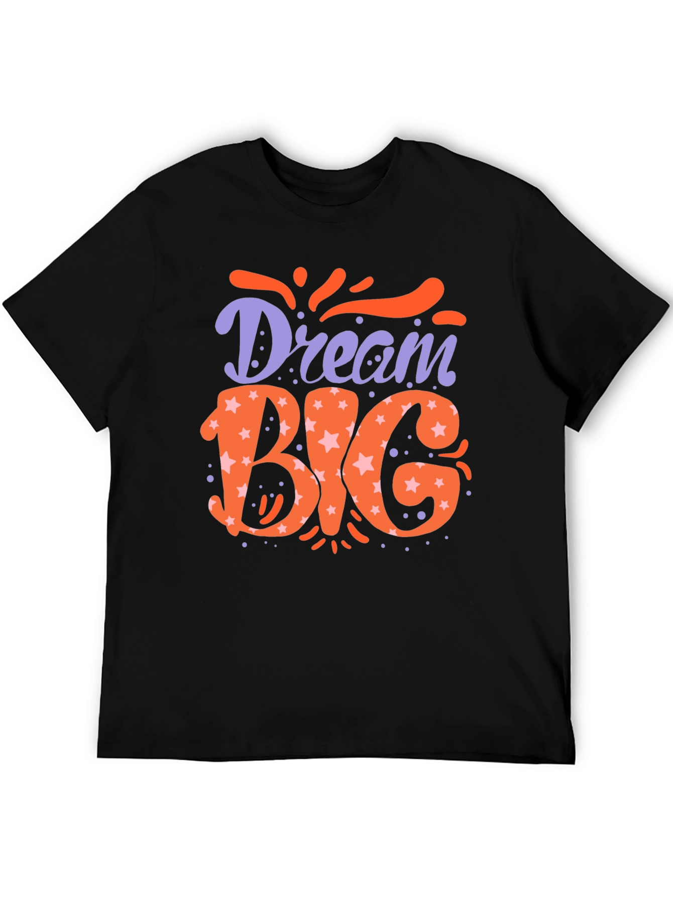 Dream Big Graphic Tee - Motivational Black T-Shirt