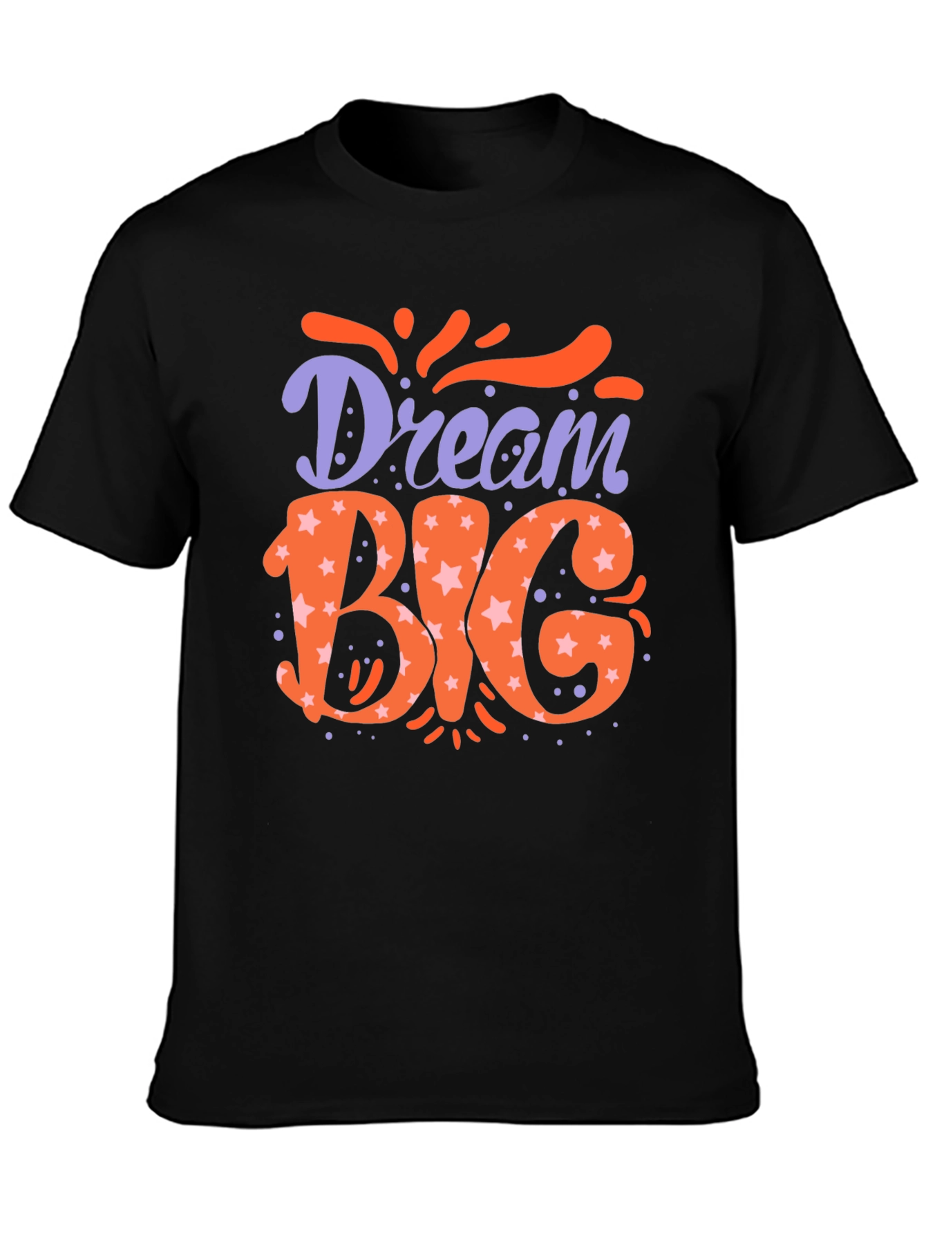 Dream Big Graphic Tee - Motivational Black T-Shirt