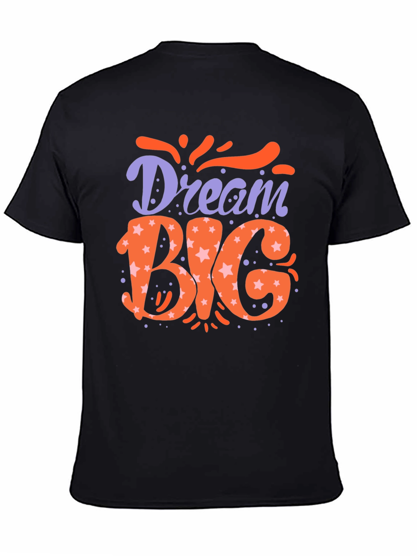 Dream Big Graphic Tee - Motivational Black T-Shirt