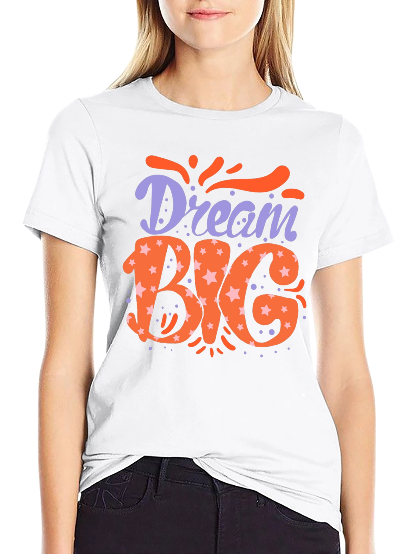 Dream Big Graphic Tee - Motivational Black T-Shirt