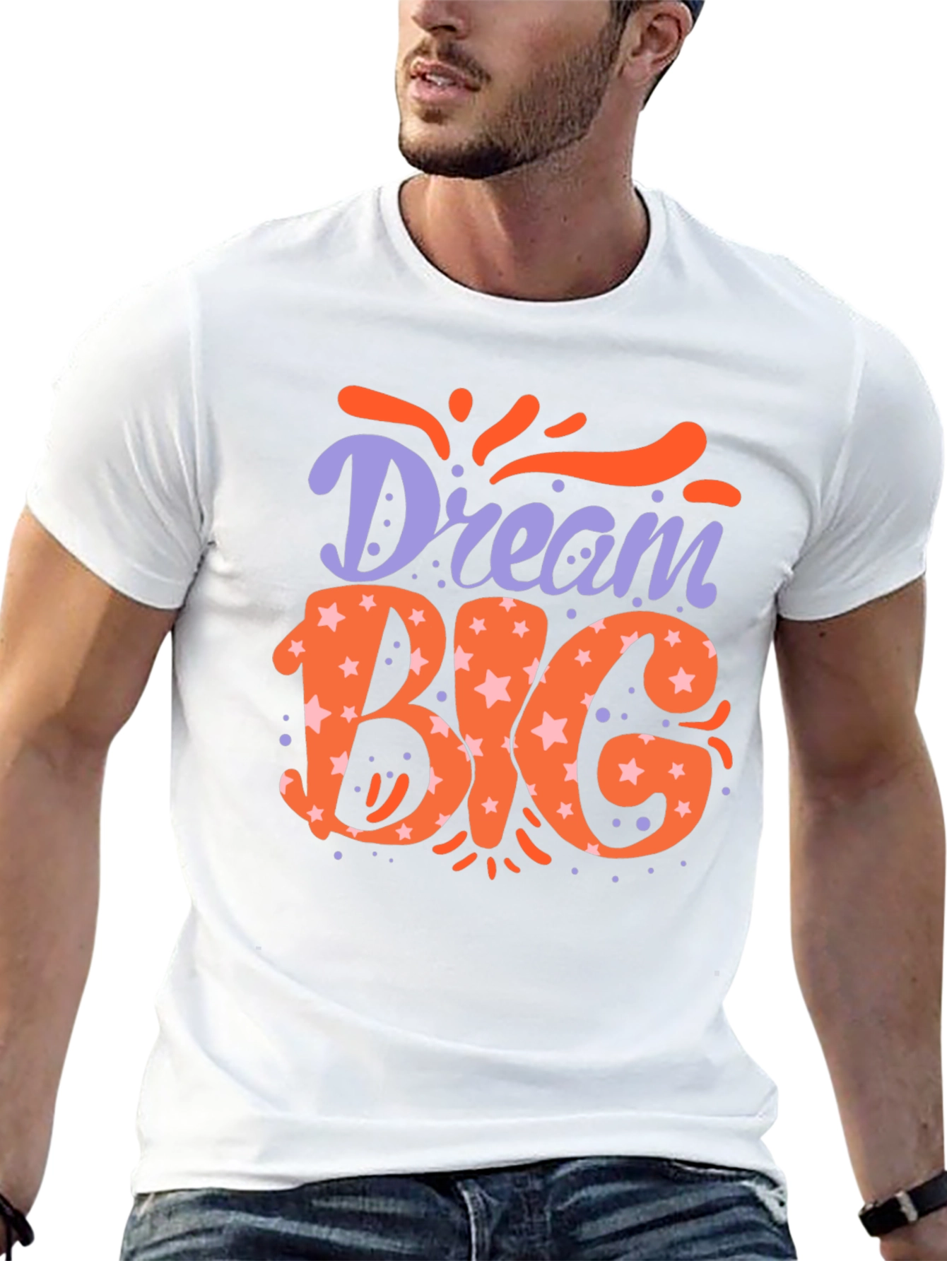 Dream Big Graphic Tee - Motivational Black T-Shirt