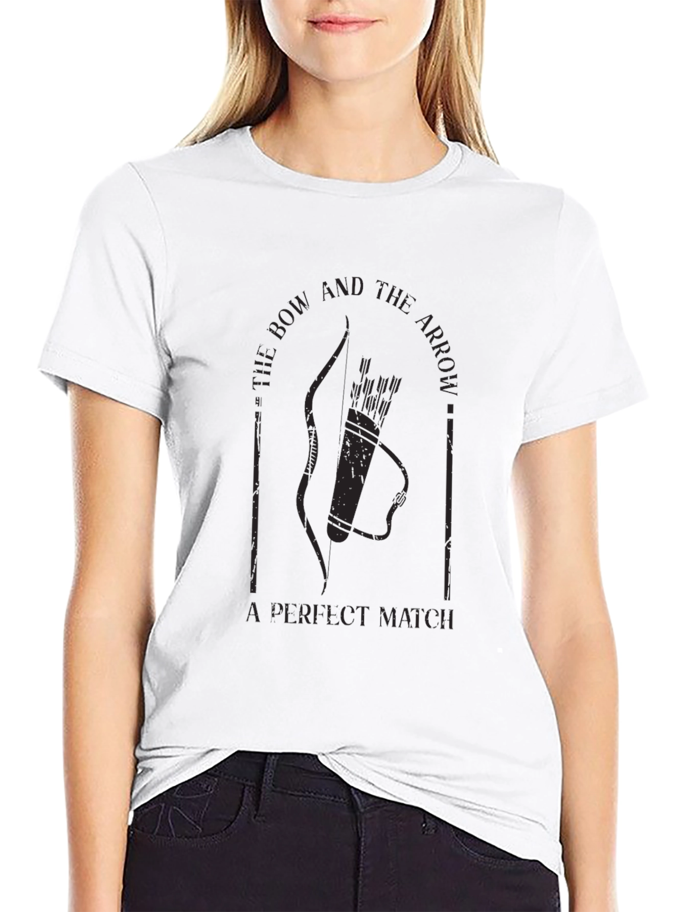 Archery T-Shirt: Bow and Arrow - A Perfect Match