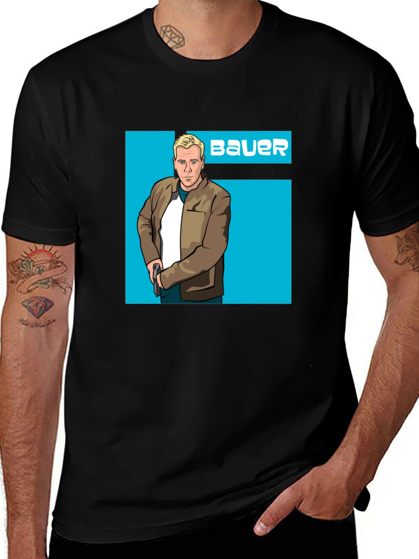 Bauer Graphic Tee - Mens Black T-Shirt