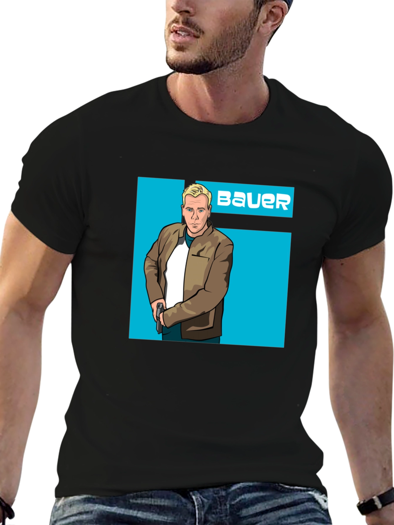 Bauer Graphic Tee - Mens Black T-Shirt