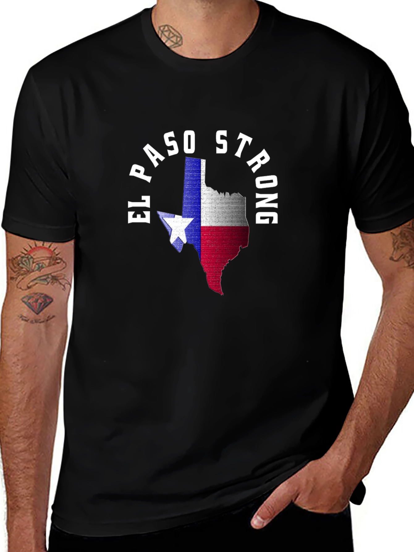 El Paso Strong Texas Flag T-Shirt