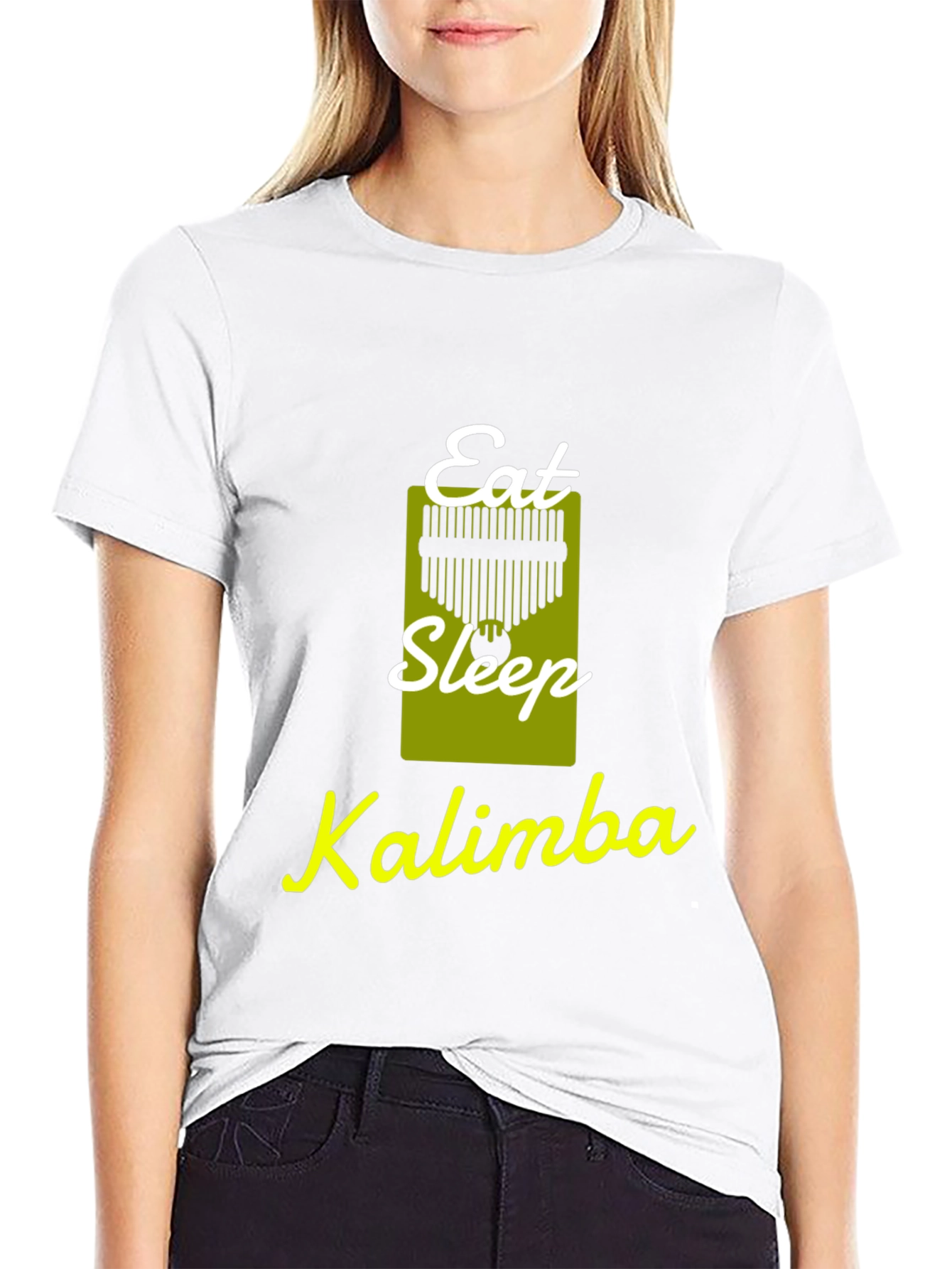 Eat Sleep Kalimba T-Shirt: Musicians Novelty Tee