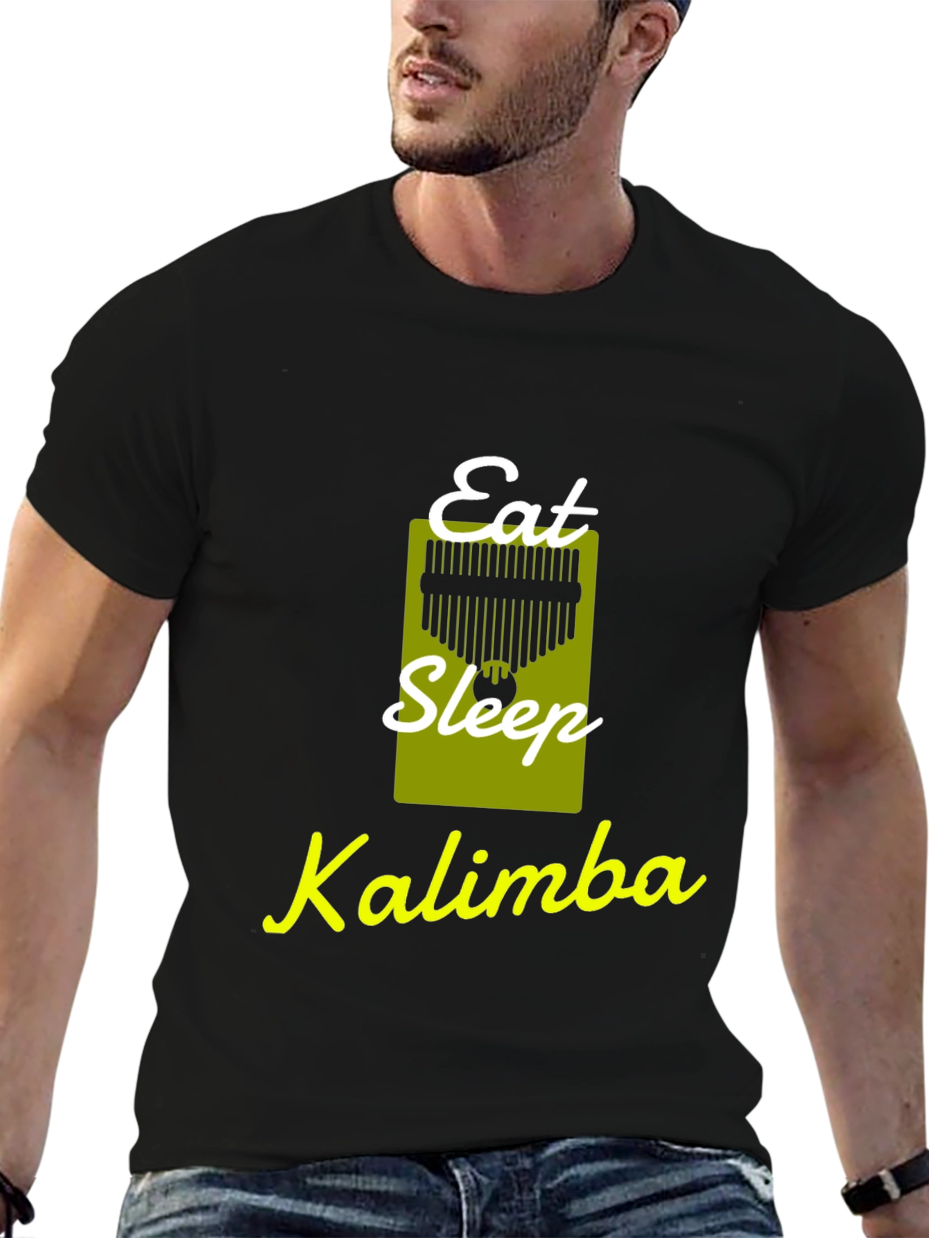 Eat Sleep Kalimba T-Shirt: Musicians Novelty Tee