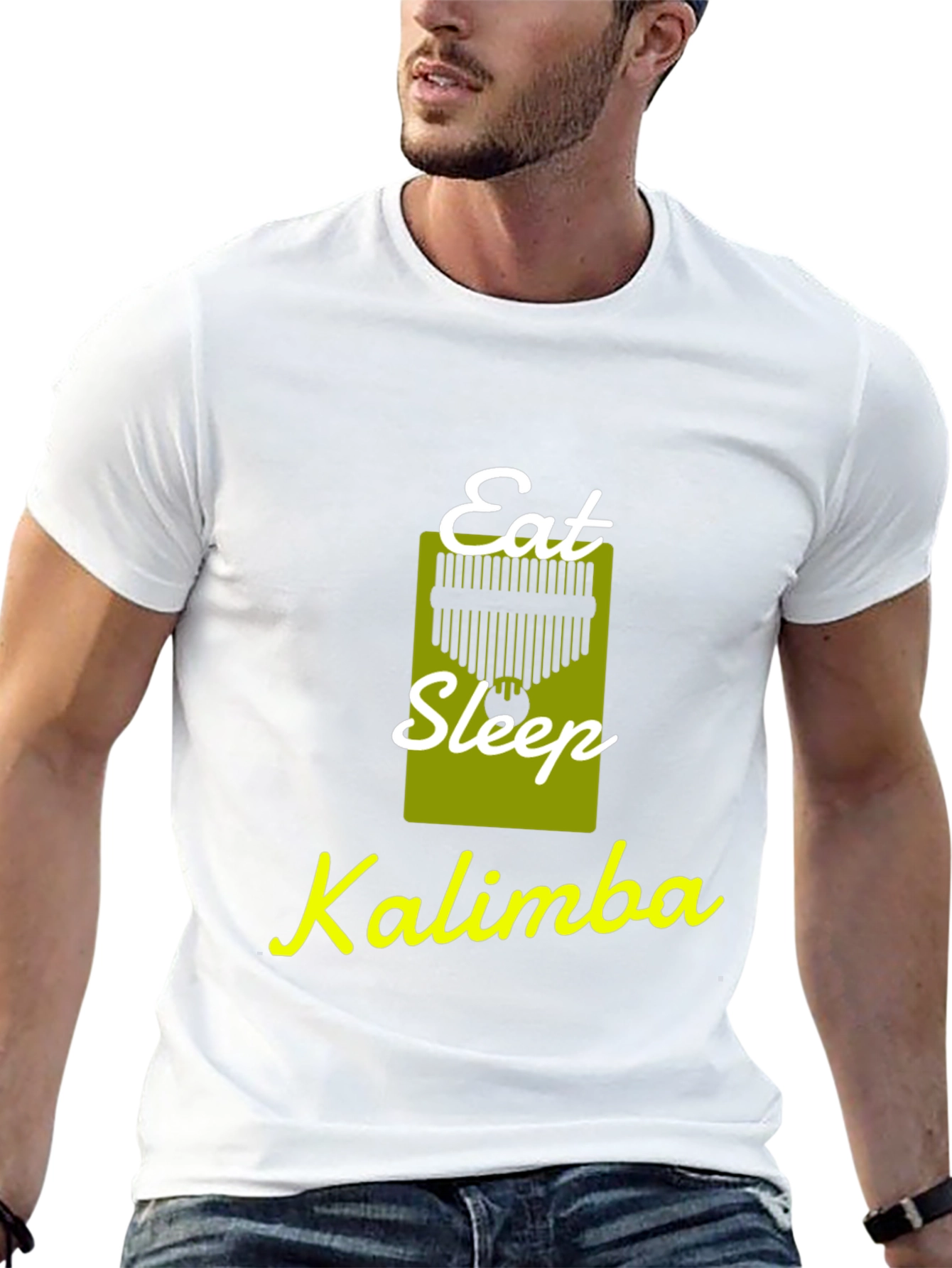 Eat Sleep Kalimba T-Shirt: Musicians Novelty Tee